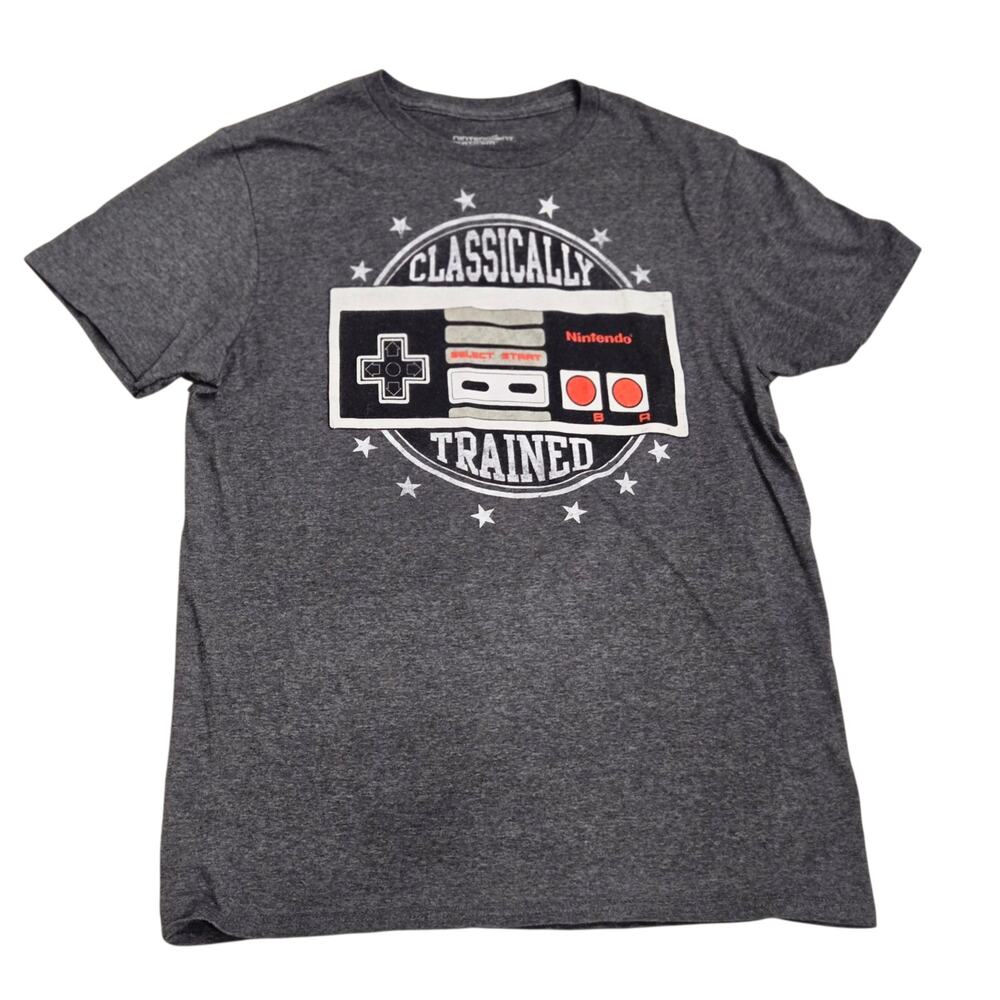 Nintendo NES Classic Controller Graphic T-Shirt  Color:Charcoal Heather Size: M - Picture 2 of 3